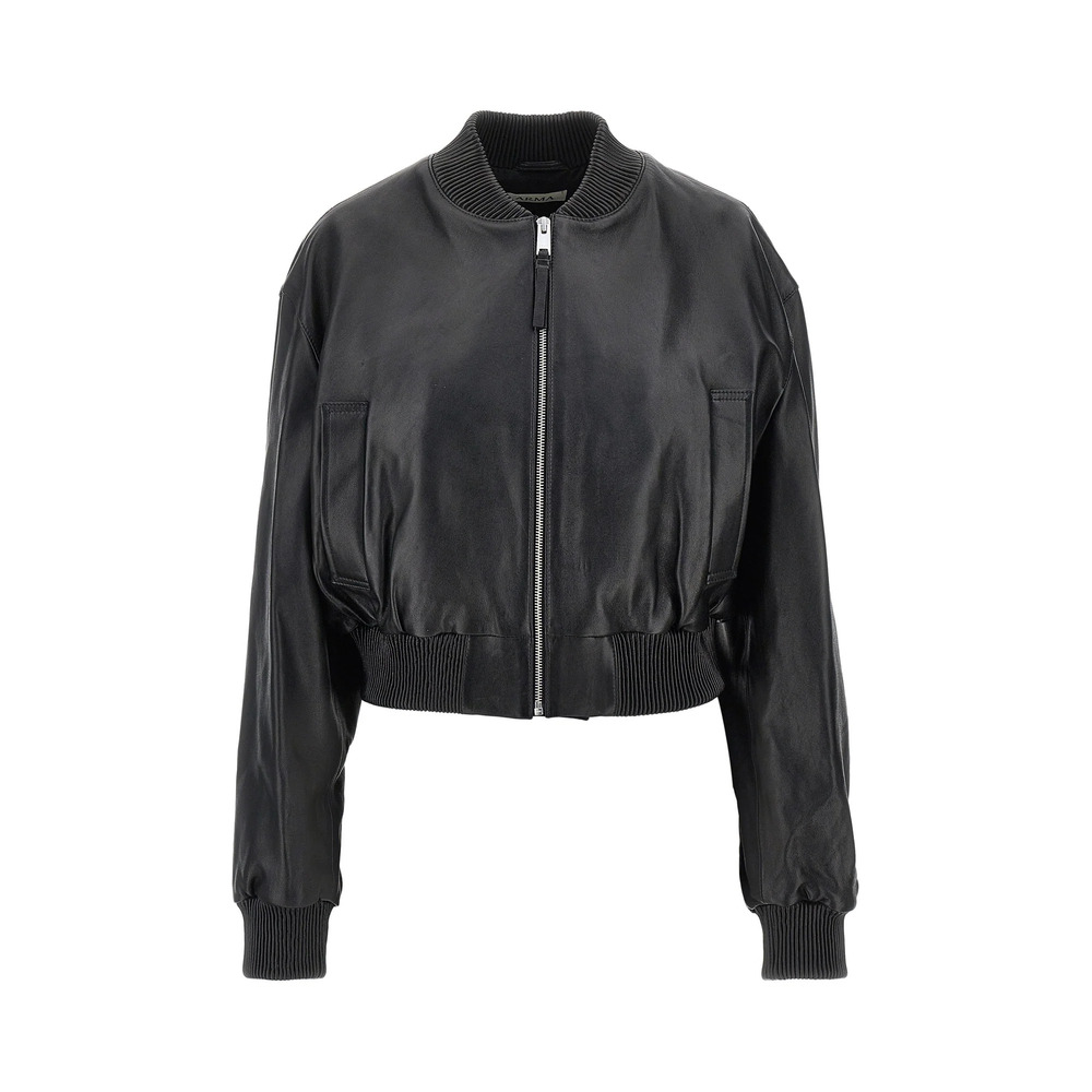 Arma Hannan Leather Bomber Jacket